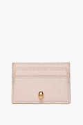 Alexander McQueen Light Pink Leather Skull Cardholder