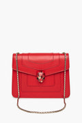 BVLGARI Serpenti Forever Red Calf Leather Small Crossbody Bag