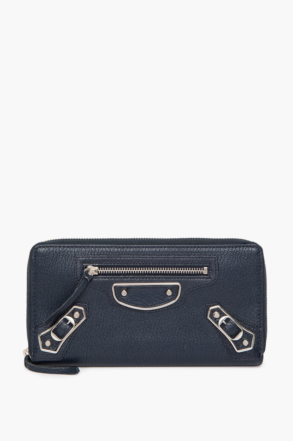 Balenciaga Blue City Leather Continental Wallet