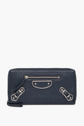 Balenciaga Blue City Leather Continental Wallet