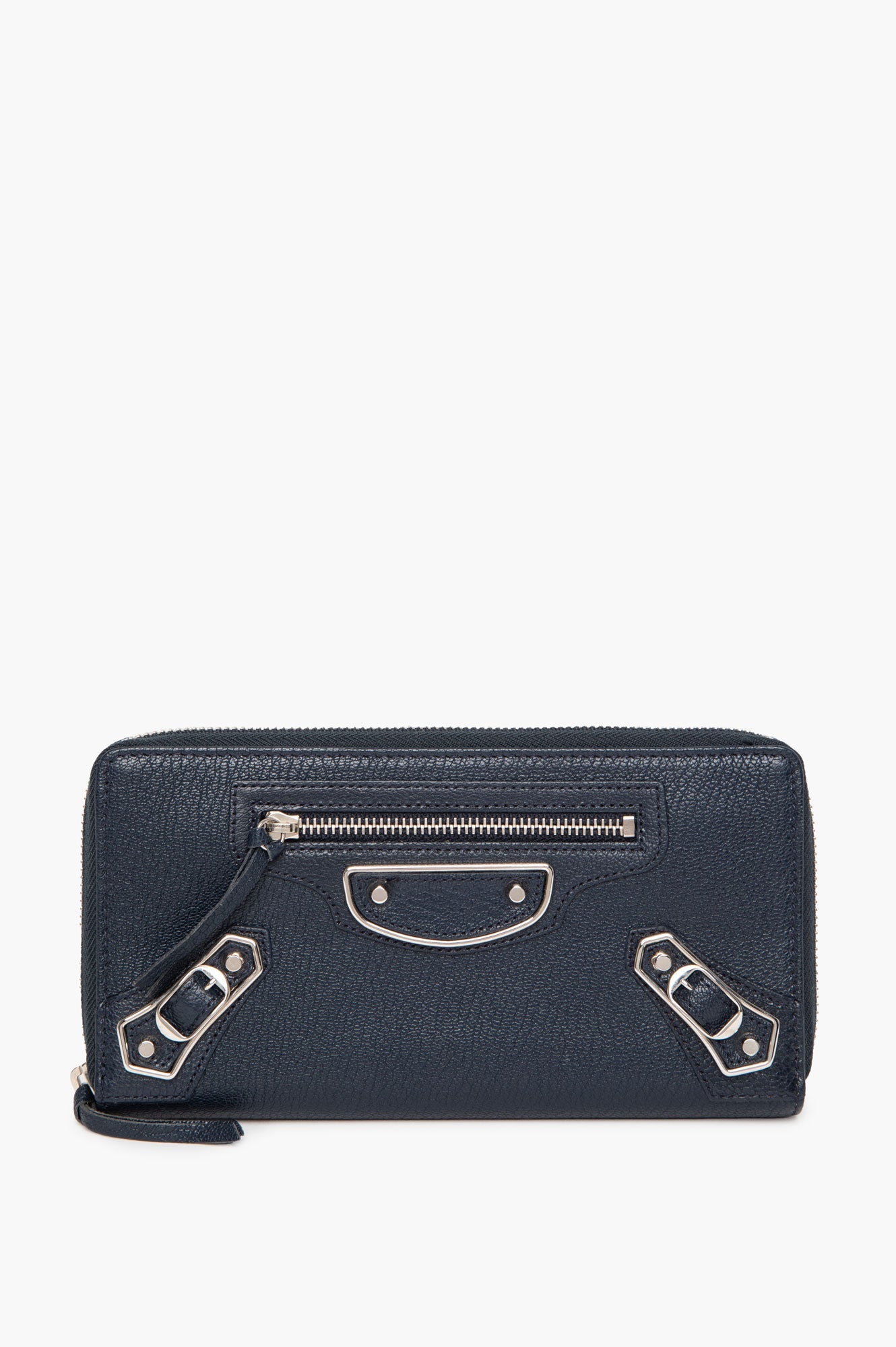 Balenciaga Blue City Leather Continental Wallet