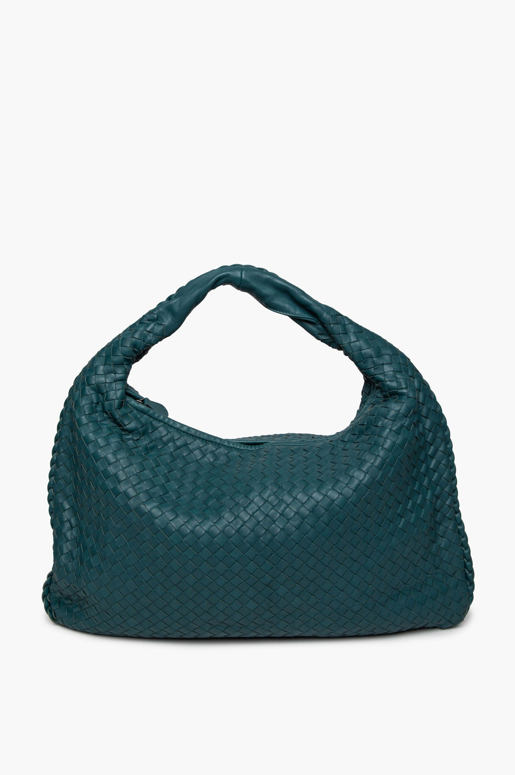 Bottega Veneta Brighton Green Nappa Intrecciato Large Veneta Hobo Bag