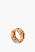 Bvlgari 18k Rose Gold B.zero1 Three-Band Ring
