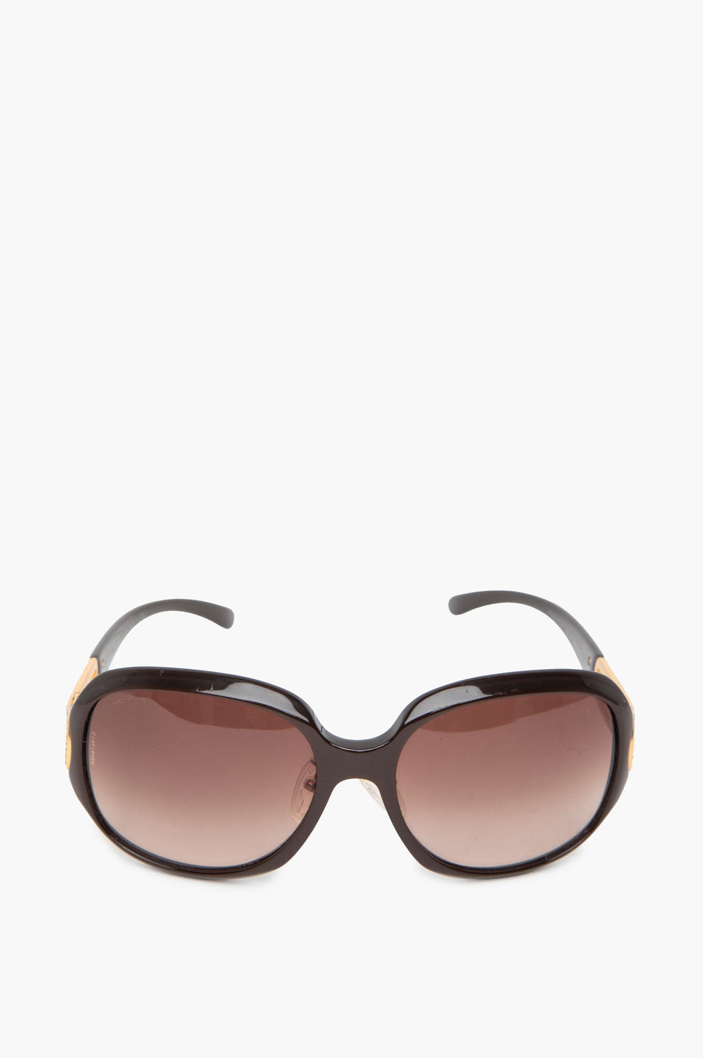 Bvlgari Brown 8030-B Rhinestone Temple Sunglasses