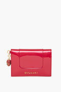 Bvlgari Pink Patent Serpenti Forever Bi-fold Wallet