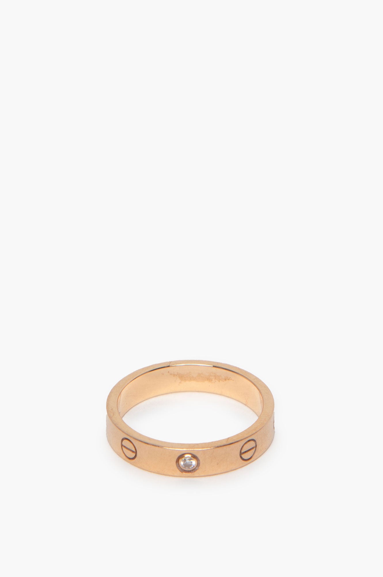 Cartier Love Ring With 1 Diamond Size 55