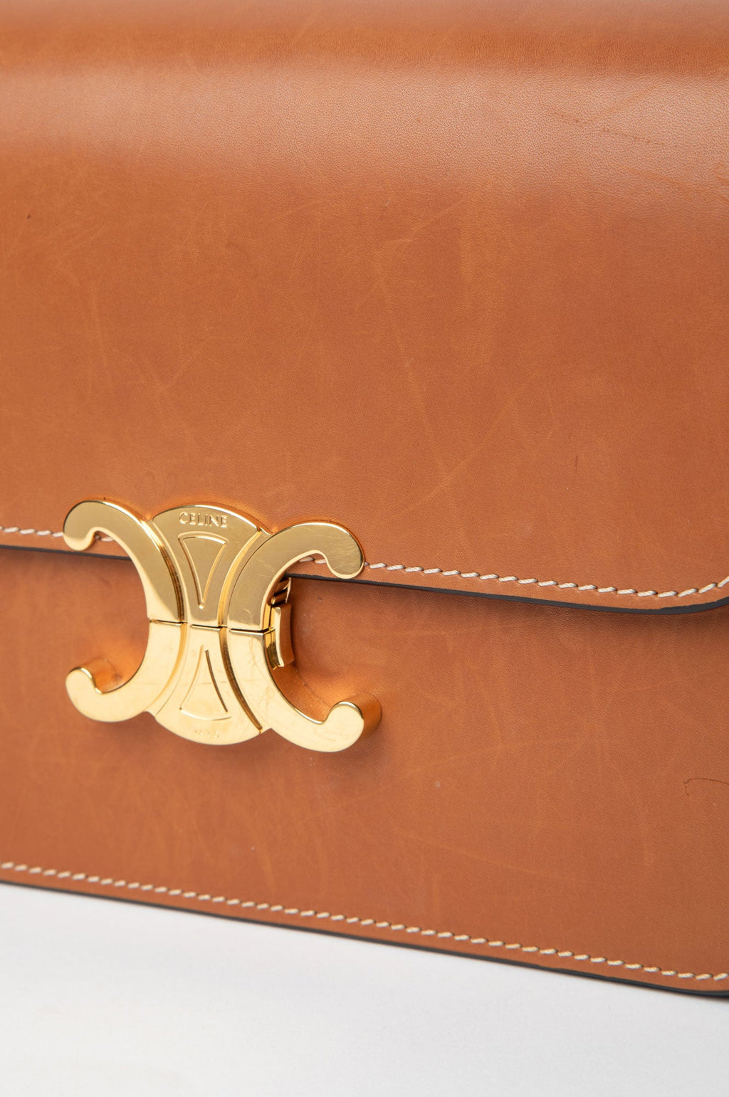 Celine Brown Classique Triomphe Calfskin Bag