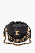 Chanel Black Caviar Mini Bucket Bag