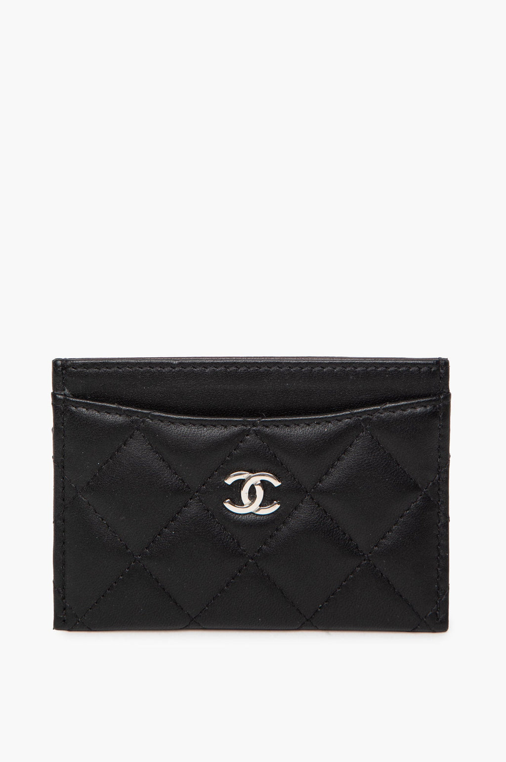 Chanel Black Lambskin Classic Cardholder