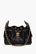Chanel Black Quilted Caviar Mini 25 Bag