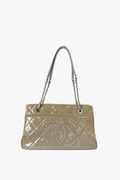 Chanel Grey Timeless Soft Shopper Tote