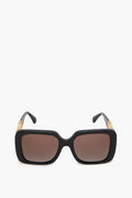 Chanel Polarized Square Gold Metal Sunglasses CH5532
