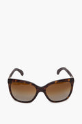 Chanel Tortoise 5288-Q Square CC Logo Polarized Sunglasses