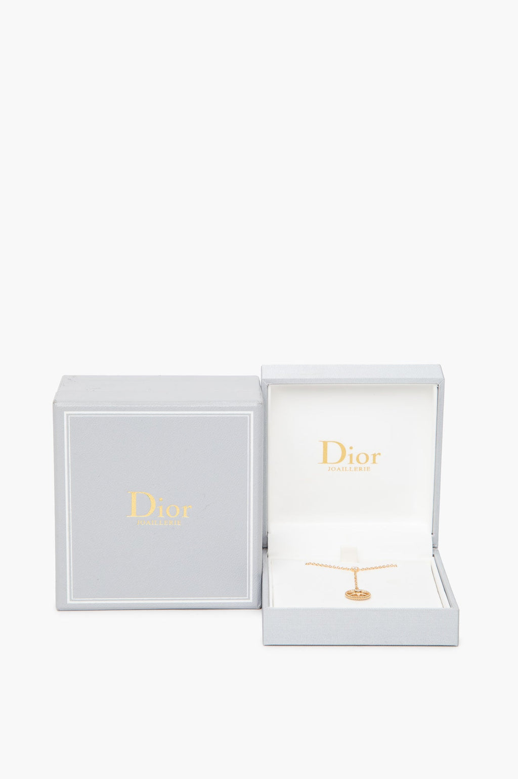 Christian Dior 18k Gold Diamond Mother-of-Pearl Rose des Vents Necklace