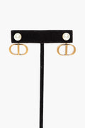 Christian Dior Antique Gold-Finish Tribales Earrings