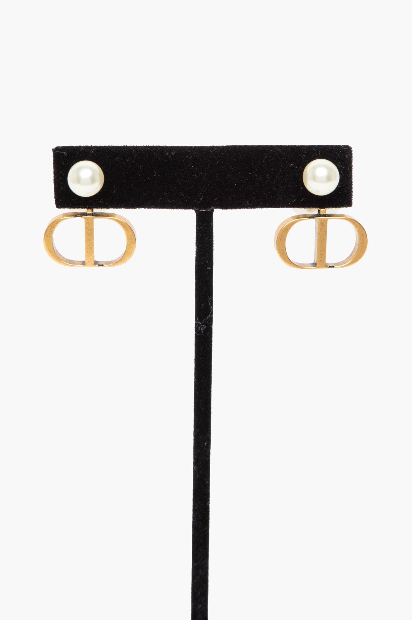 Christian Dior Antique Gold-Finish Tribales Earrings