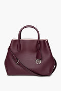Christian Dior Burgundy Purple Open Bar Tote