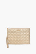 Christian Dior Cannage Calfskin Caro Daily Pouch