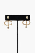 Christian Dior Tribales Pearl CD Earrings