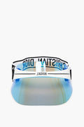 Christian Dior White/Iridescent Blue Reflective Visor