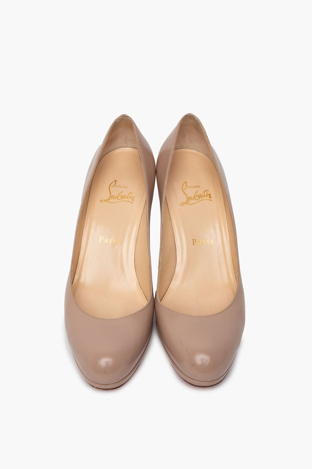 Christian Louboutin Nude Calfskin New Simple Pumps Size 39