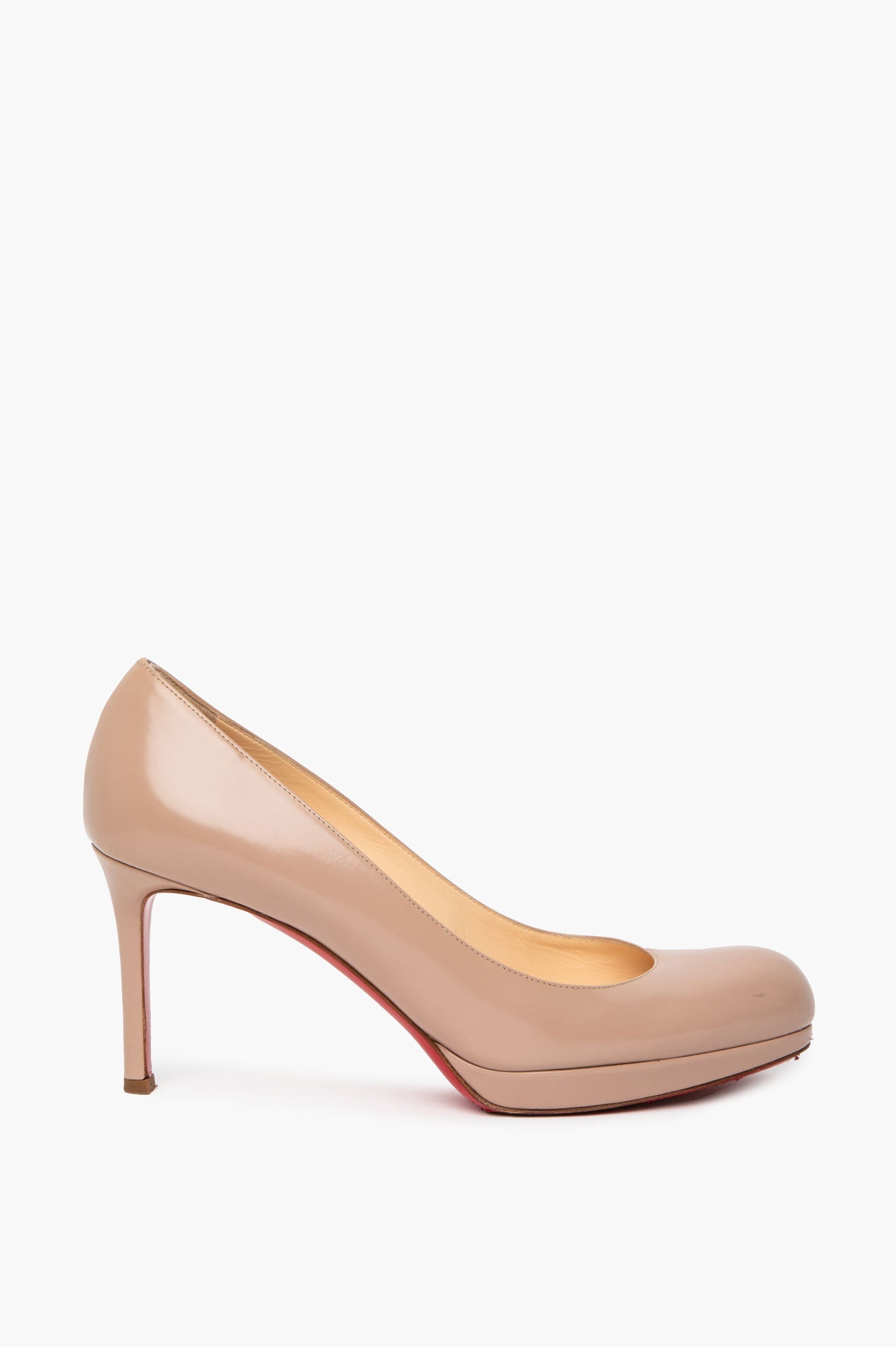 Christian Louboutin Nude Calfskin New Simple Pumps Size 39