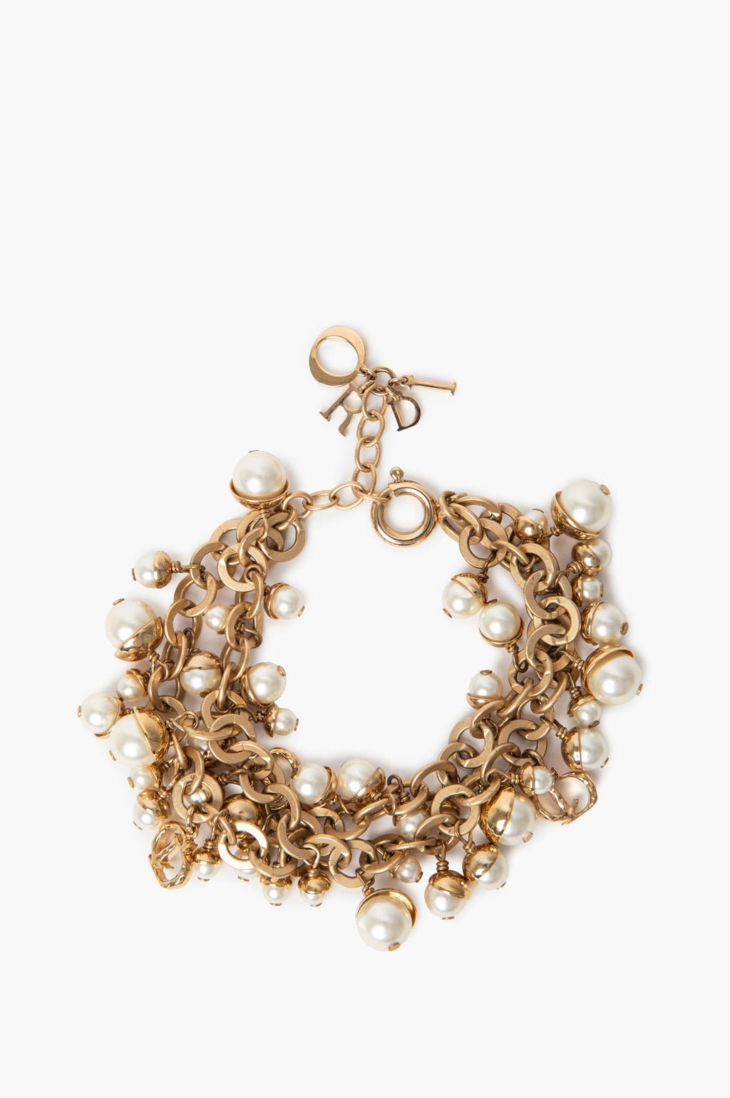 Dior Mise En Dior CD Faux Pearl Bracelet