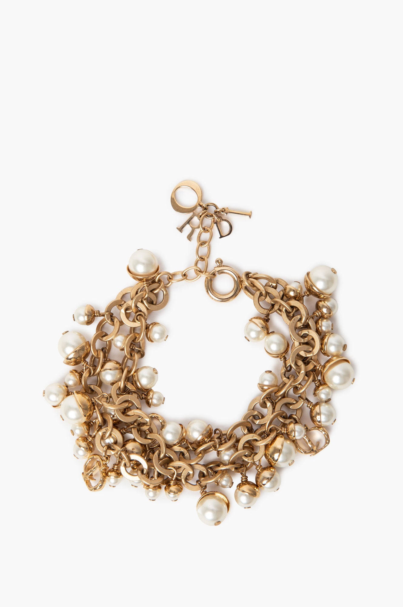 Dior Mise En Dior CD Faux Pearl Bracelet