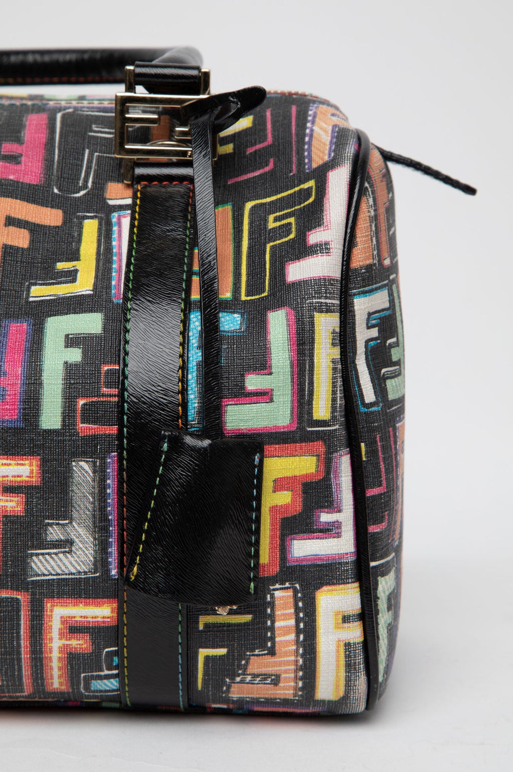 Fendi Rainbow  Zucca Spalmati ' Forever' With Strap
