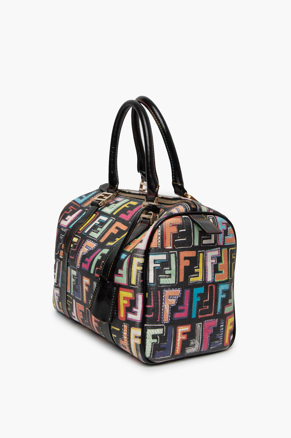 Fendi Rainbow  Zucca Spalmati ' Forever' With Strap