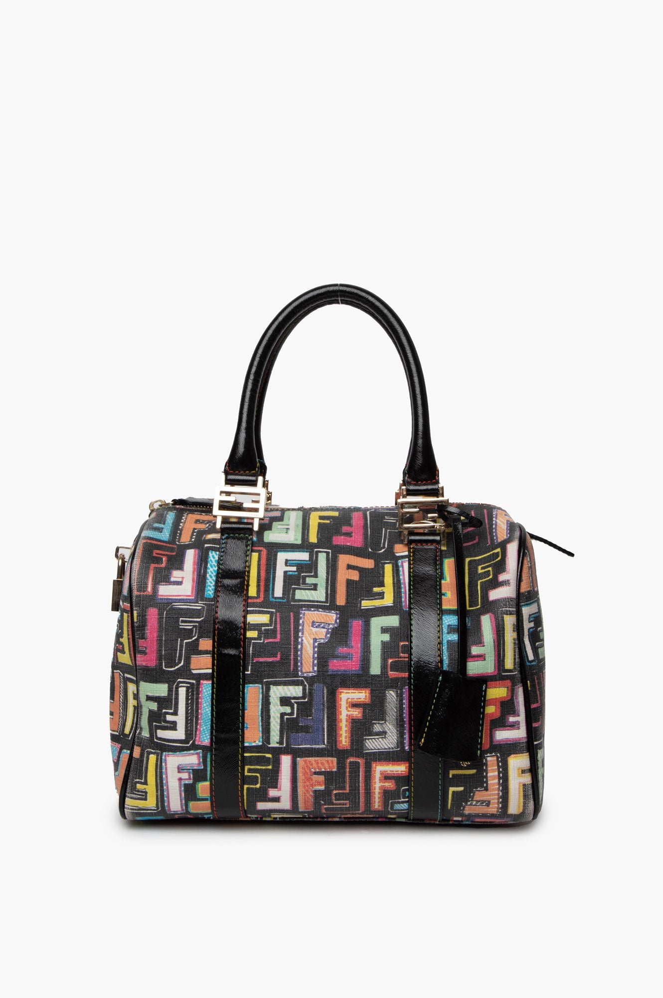 Fendi Rainbow  Zucca Spalmati ' Forever' With Strap