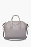 Givenchy Grey Grained Leather Medium Antigona Bag