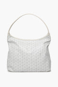 Goyard White Goyardine Bohème Hobo Bag