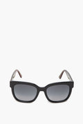 Gucci GG0034SN Black/Web Stripe Square Sunglasses