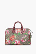 Gucci GG Supreme Blooms Medium Boston Bag