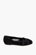 Hermès Black Suede Glitter H Roxane Ballet Flats Size 39