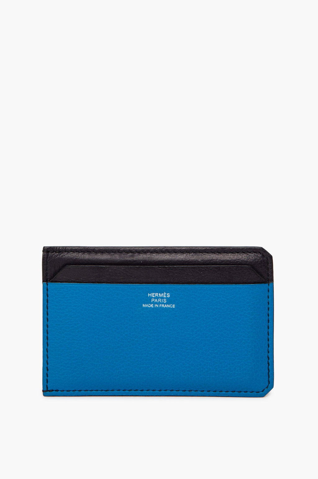 Hermès Blue/Black City 4CC Cardholder