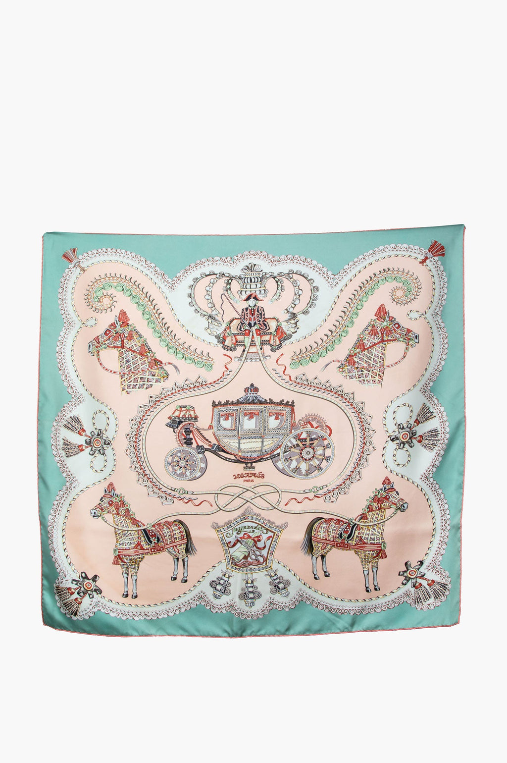 Hermès Claudia Stuhlhofer-Mayr Paperoles Silk Scarf 90