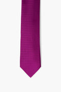 Hermès Fuchsia Silk Faconnee H 8 cm Tie