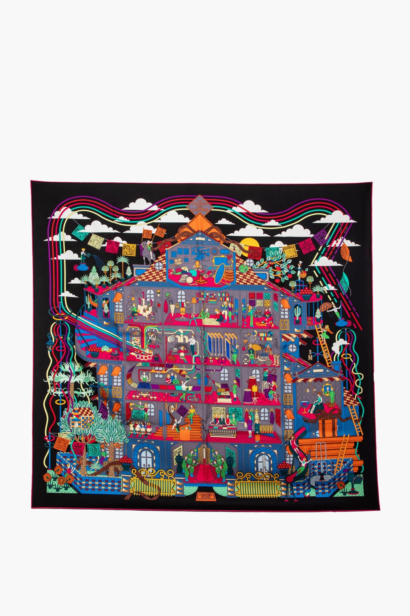 Hermès La Maison Des Carres Silk Scarf
