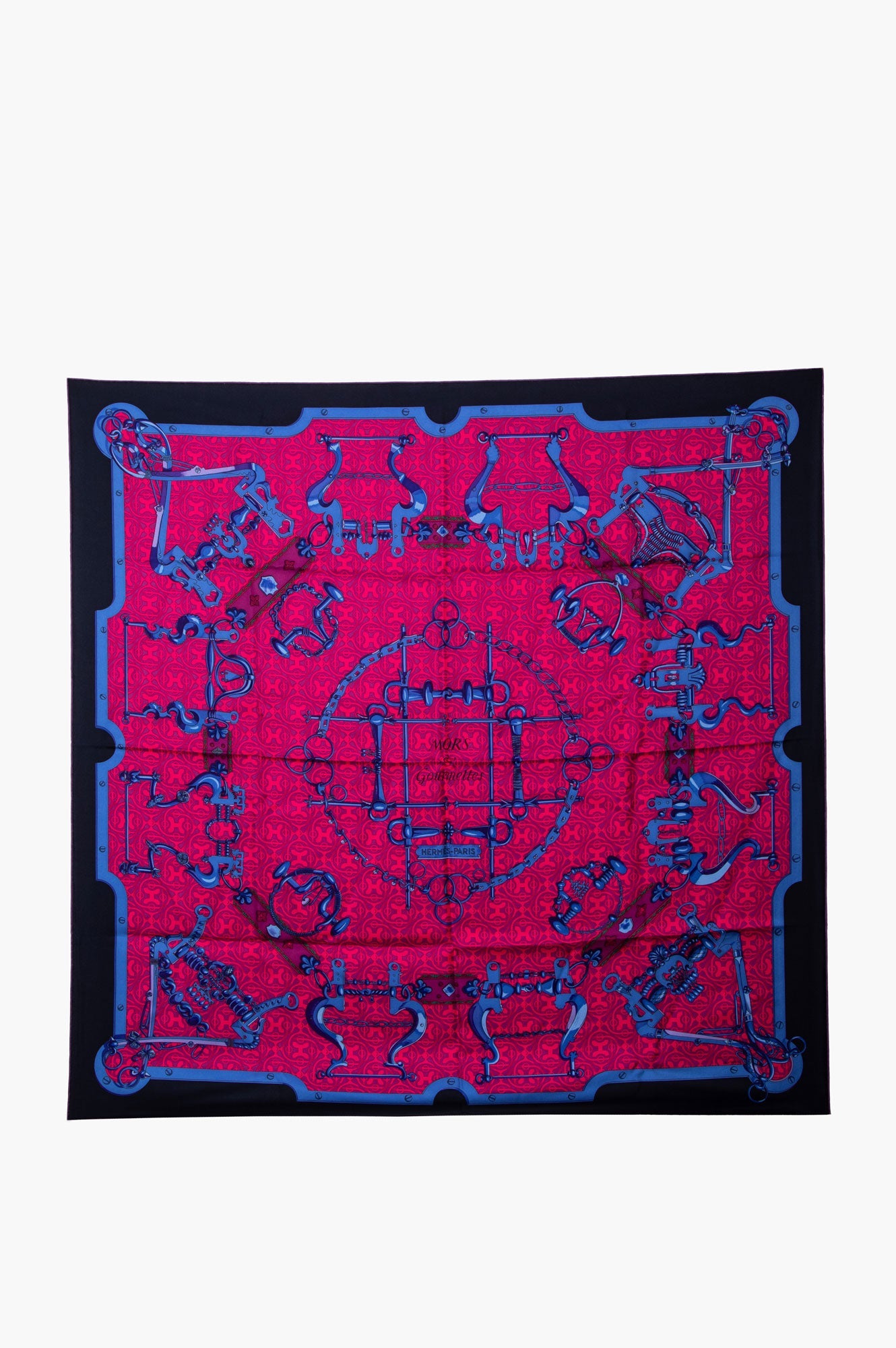 Hermès Mors Gourmettes Silk Scarf
