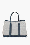 Hermès Navy/Natural Canvas Garden Party 30 Tote