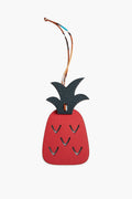 Hermès Red Leather Petit h Pineapple Bag Charm