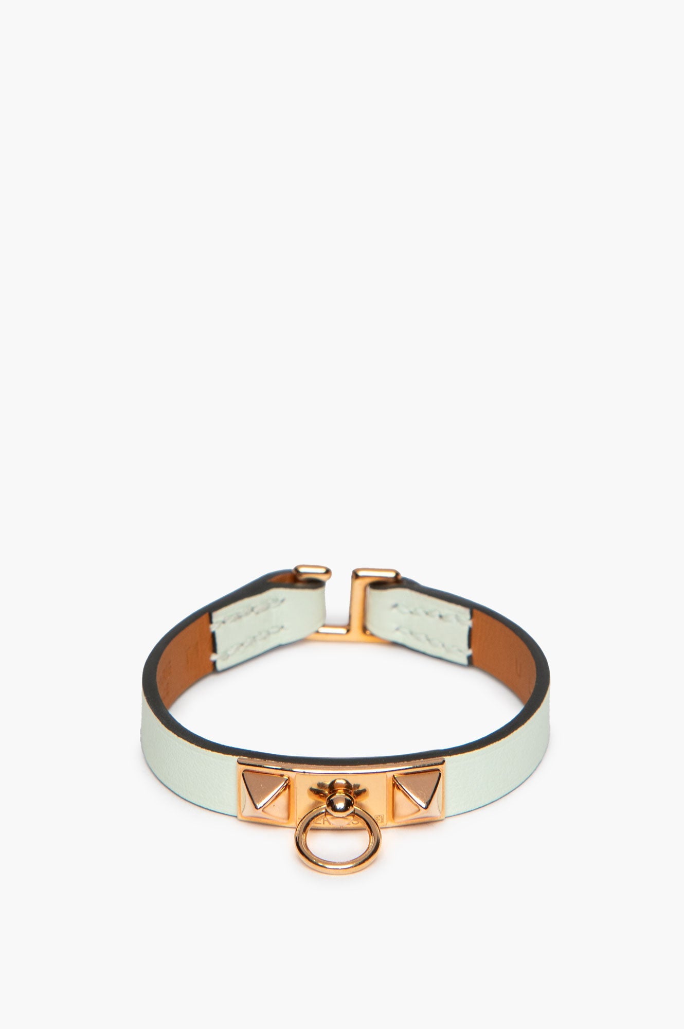Hermès Yellow Gold Plated Vert Fizz Rivale Mini Bracelet