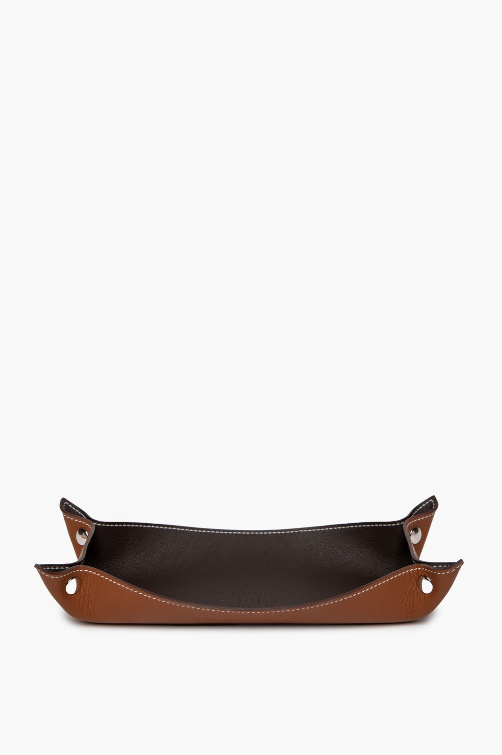 Hermès Ébène/Fauve Smooth Taurillon Leather Mises et Relances Desk Pen Tray