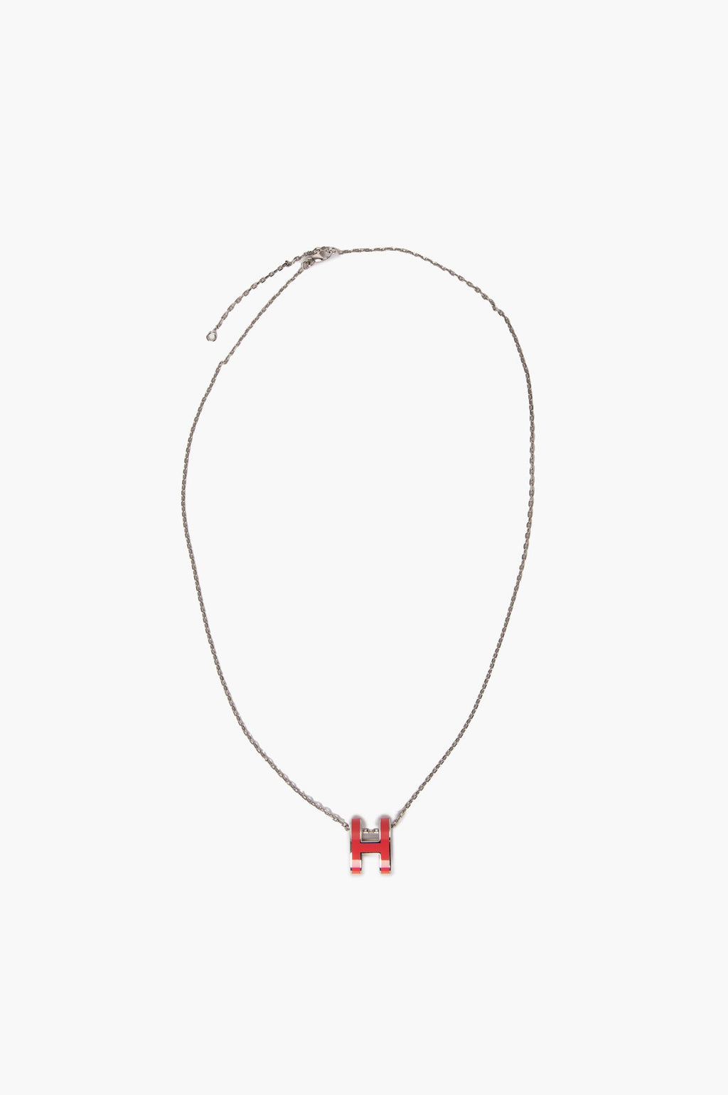 Hermes Gold & Pink Pop H Necklace