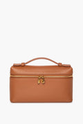 Loro Piana Brown Leather Extra Pocket L19 Bag