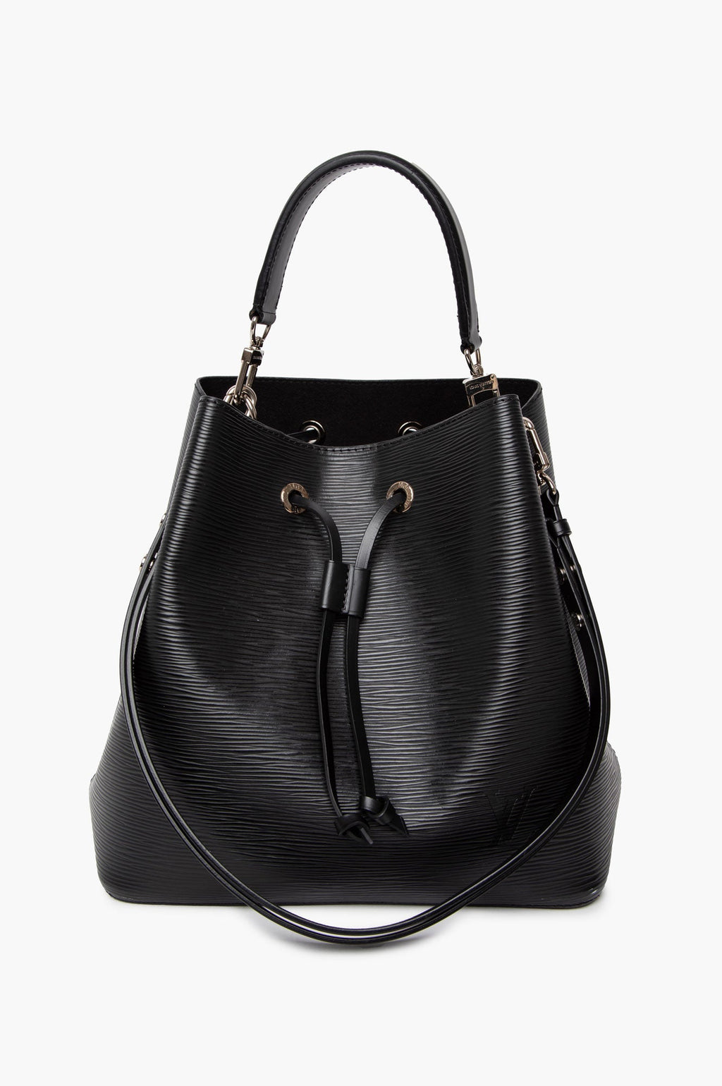 Louis Vuitton Black Epi Leather NeoNoe MM Bucket Bag