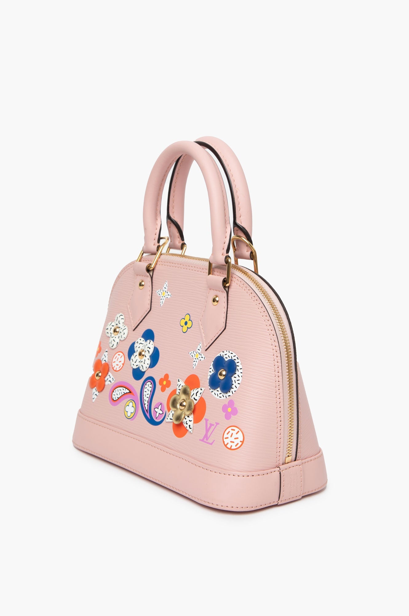 Louis Vuitton Epi Blooming Flowers Alma BB Rose Ballerine