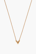 Louis Vuitton Gold Finish Essential V Necklace
